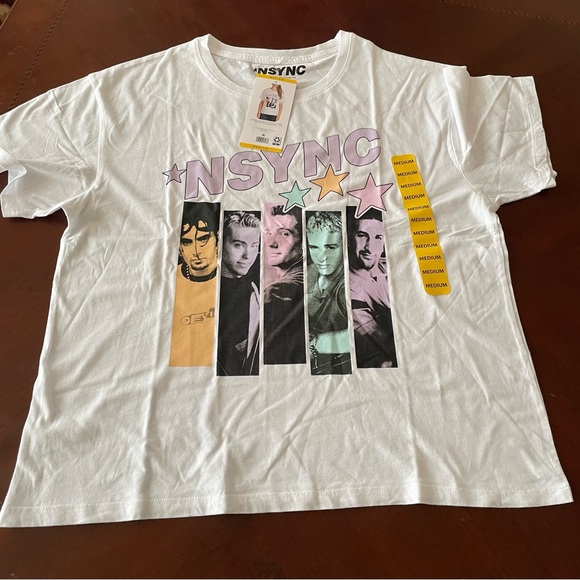 NWT! NSync Ladies Soft Short Sleeve Licensed Band Tee, Sz M - Picture 1 of 4